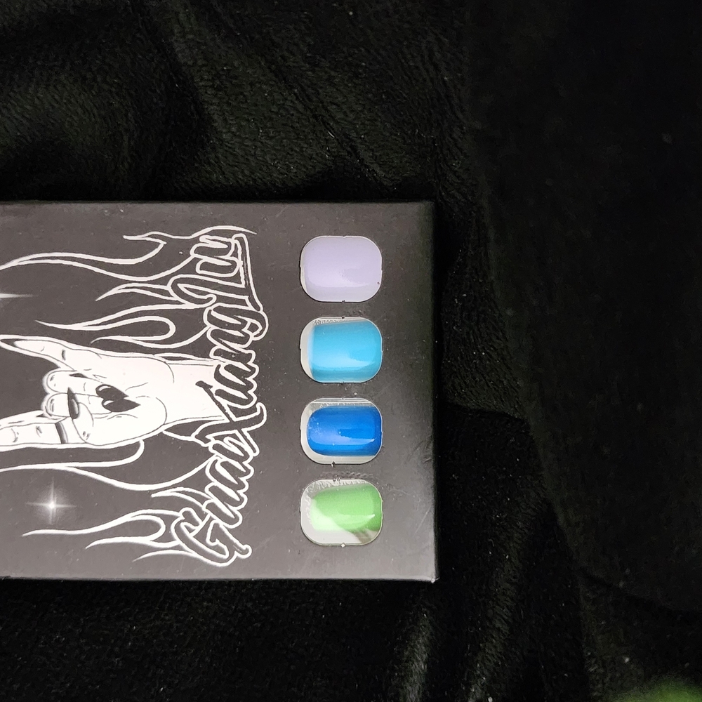 Glam Squad Nail Set - Purple, Blue, Green